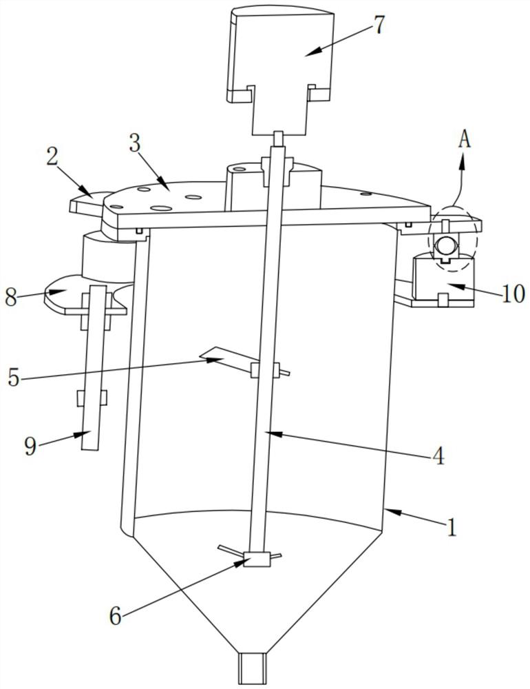 Mixing device with automatic weighing function