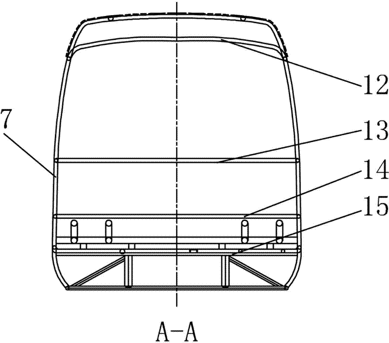 Round steel pipe fully-bearing type vehicular framework