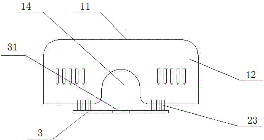 Buckle-type control box used for being connected with frame of electric vehicle