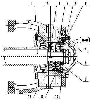 Pump axial force online measuring device and method