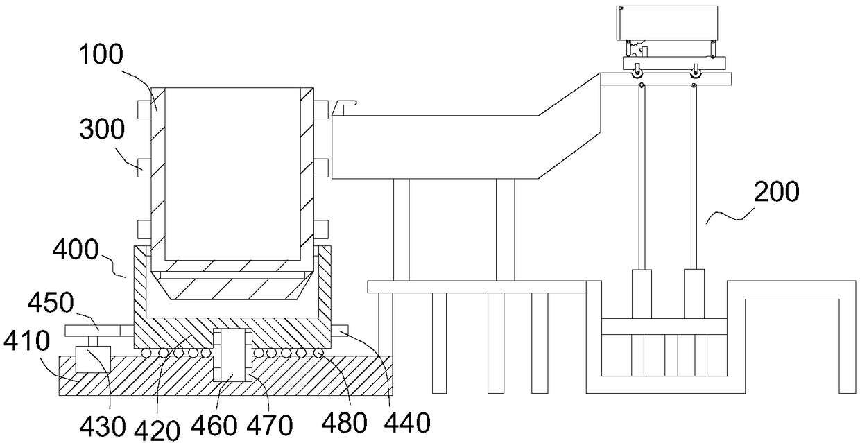 Smelting furnace and smelting machining system of aluminum material