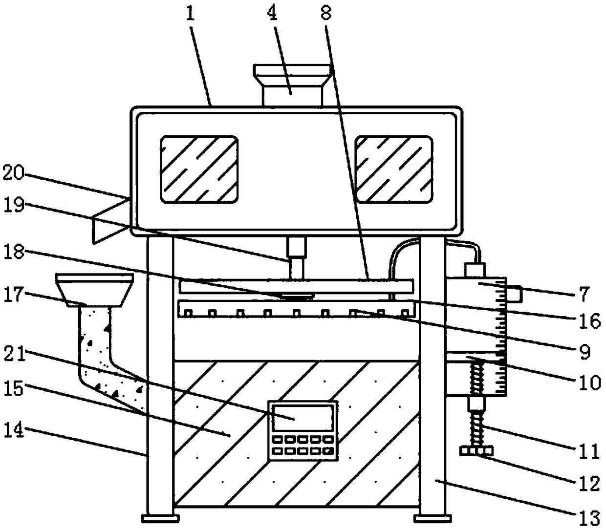 Energy-saving and environment-friendly solid garbage breaking and packing device