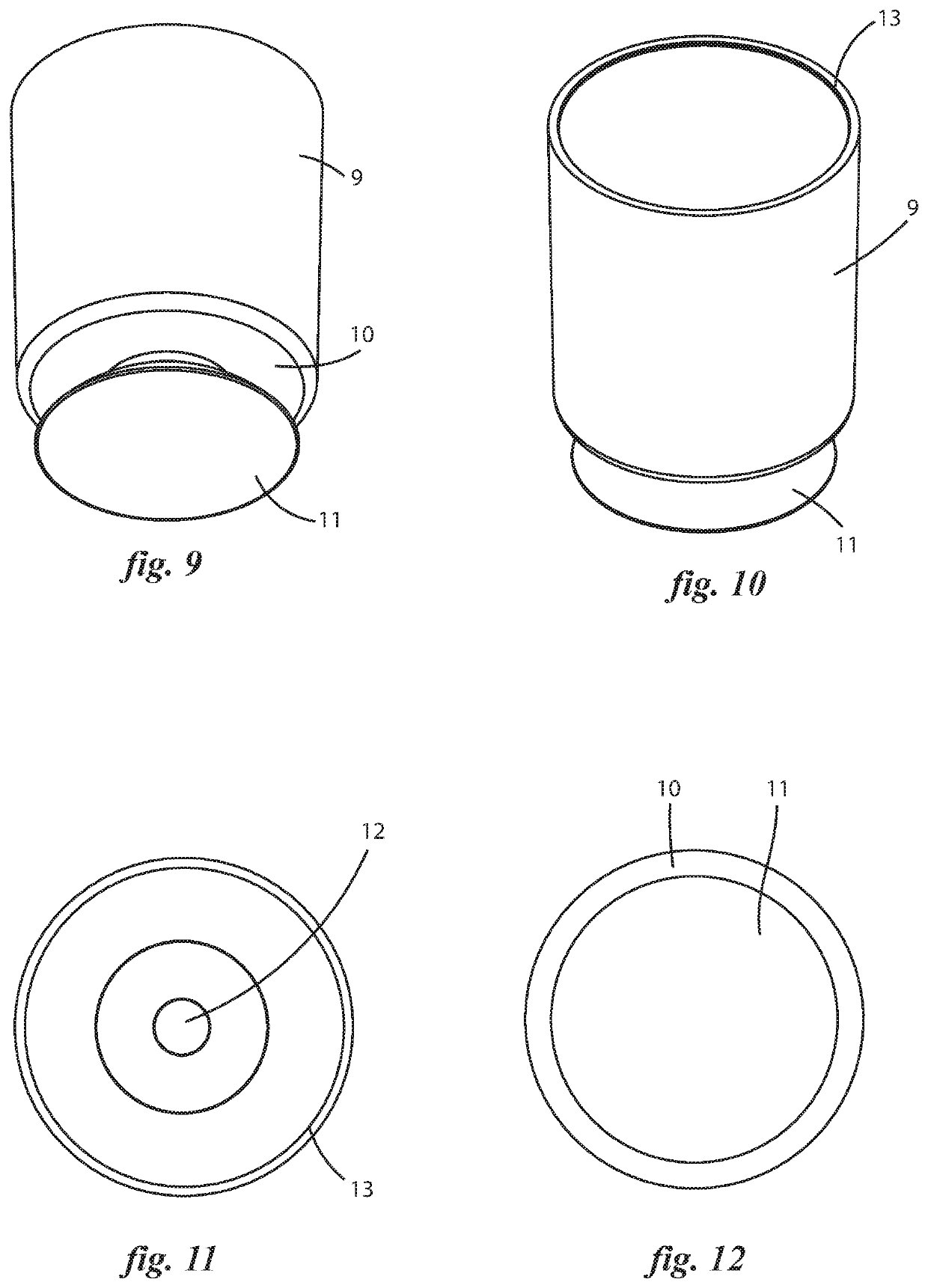 Diaper cream applicator with lid