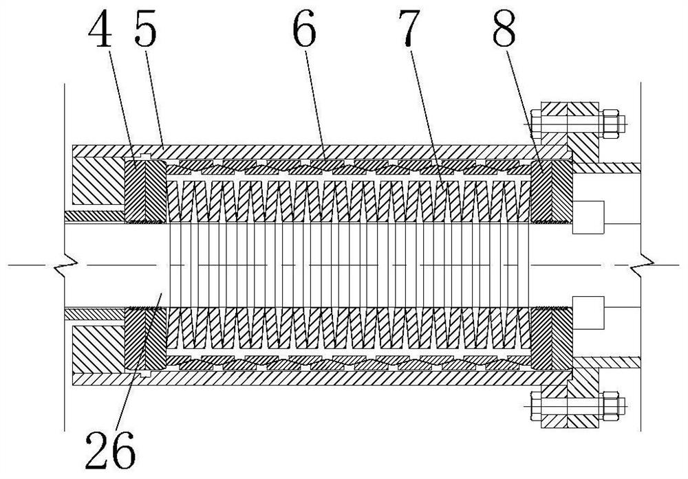 Self-resetting viscous damper based on composite spring