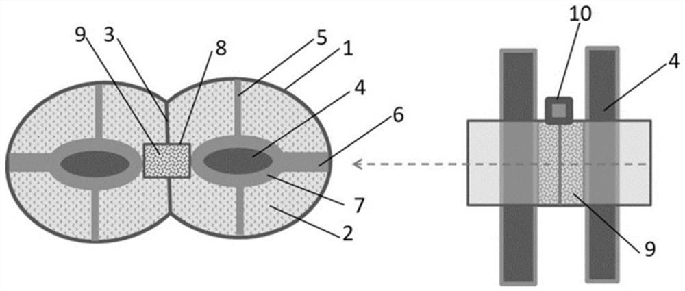 Micro optical fiber polarization coupler for vector stress monitoring