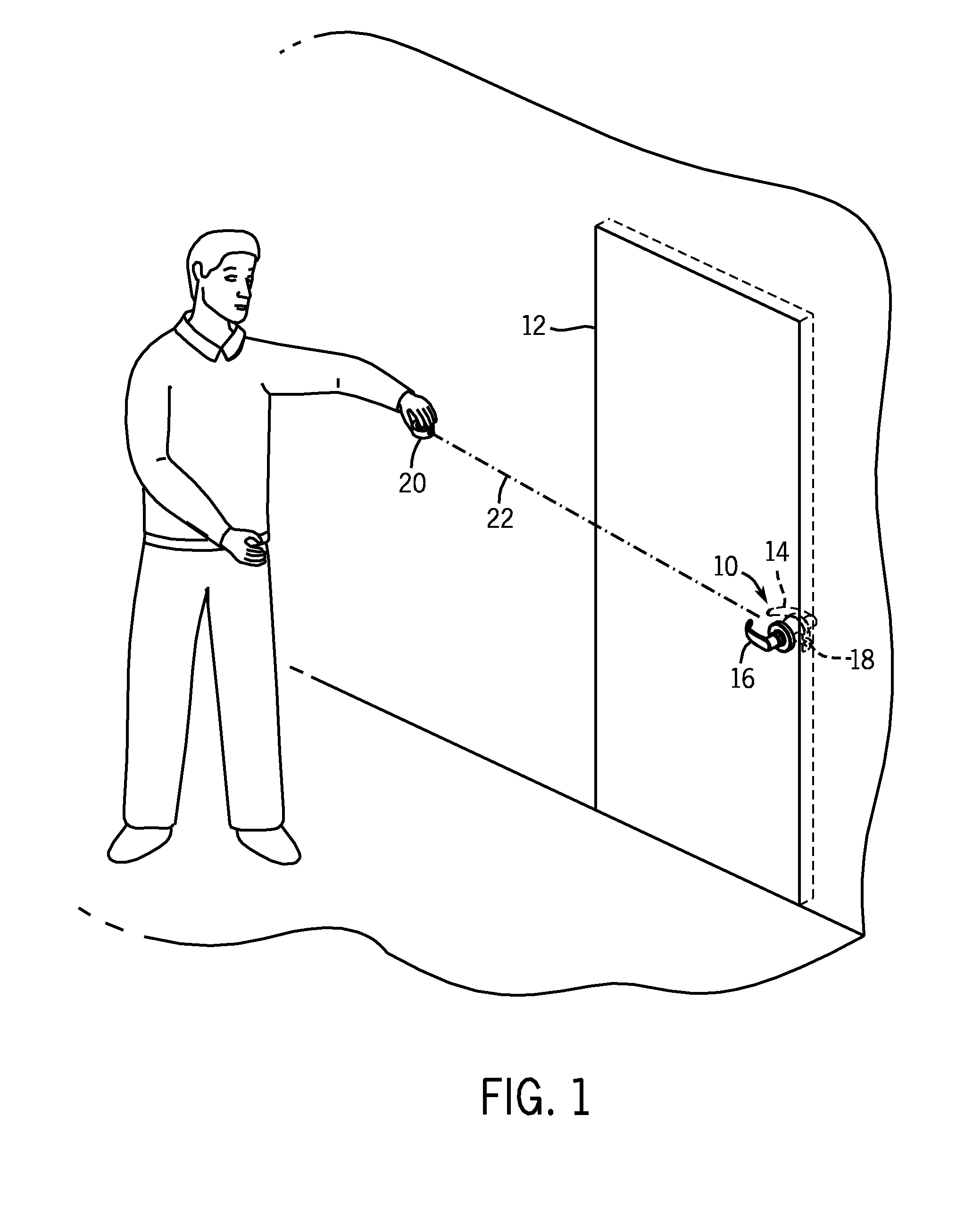 Electronic access control handle set for a door lock