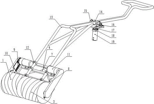 Cleaning and dust absorption device