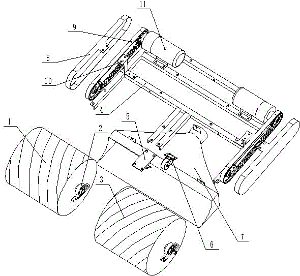 Cleaning and dust absorption device