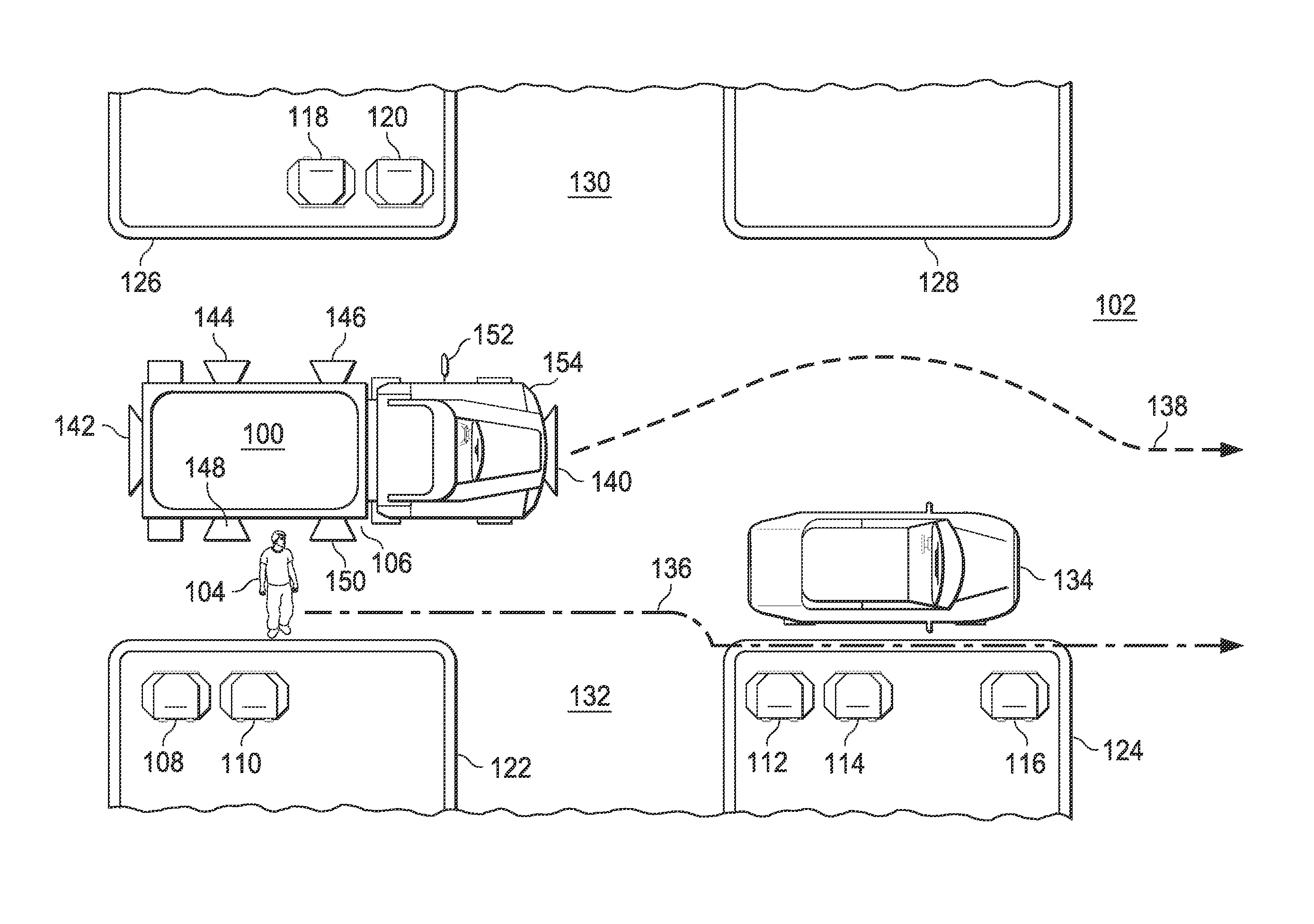 Leader-follower fully-autonomous vehicle with operator on side