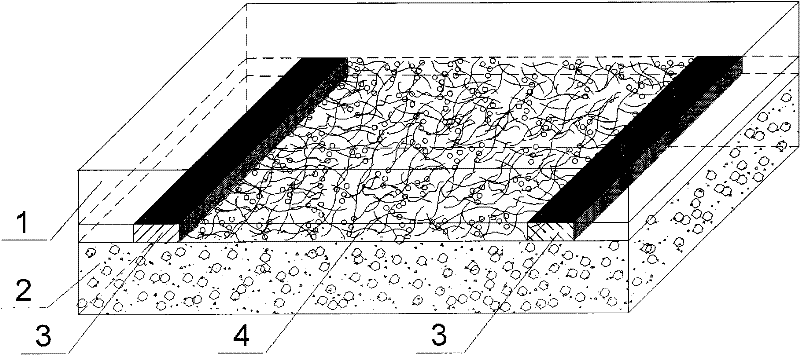 Layer-distributed steel fiber conductive asphalt concrete