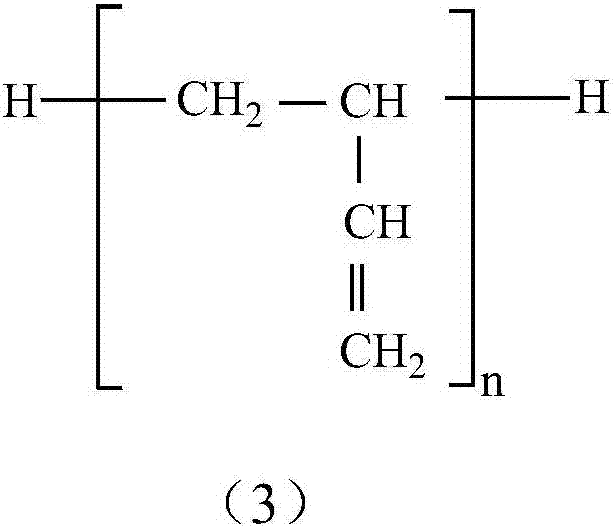 Modified polybutadiene prepolymer as well as preparation method and application thereof