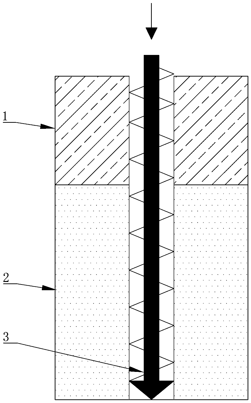 Non-excavation in-situ replacement filling spiral drilling method of unconsolidated stratum