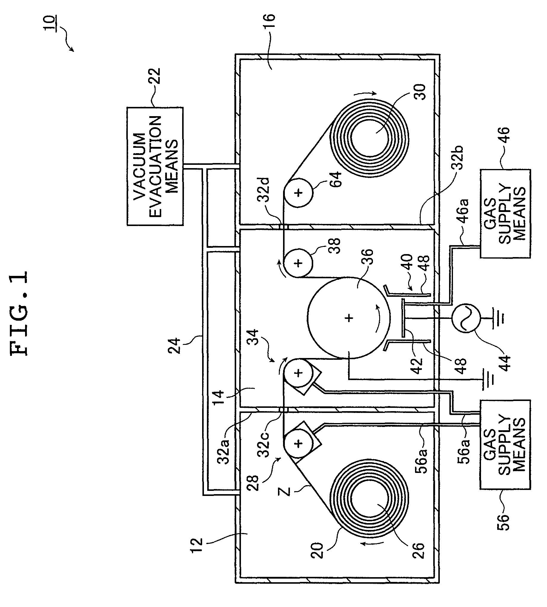 Conveying unit and vacuum deposition device