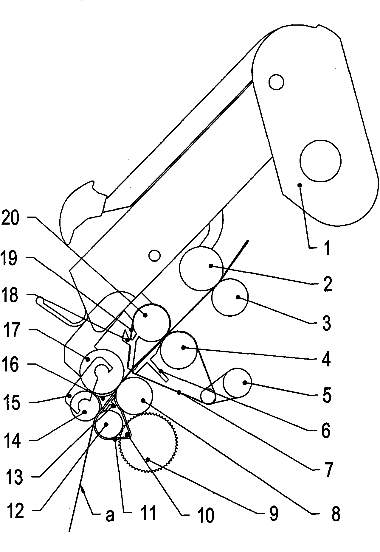 Mechanical compact spinning fiber bundling device