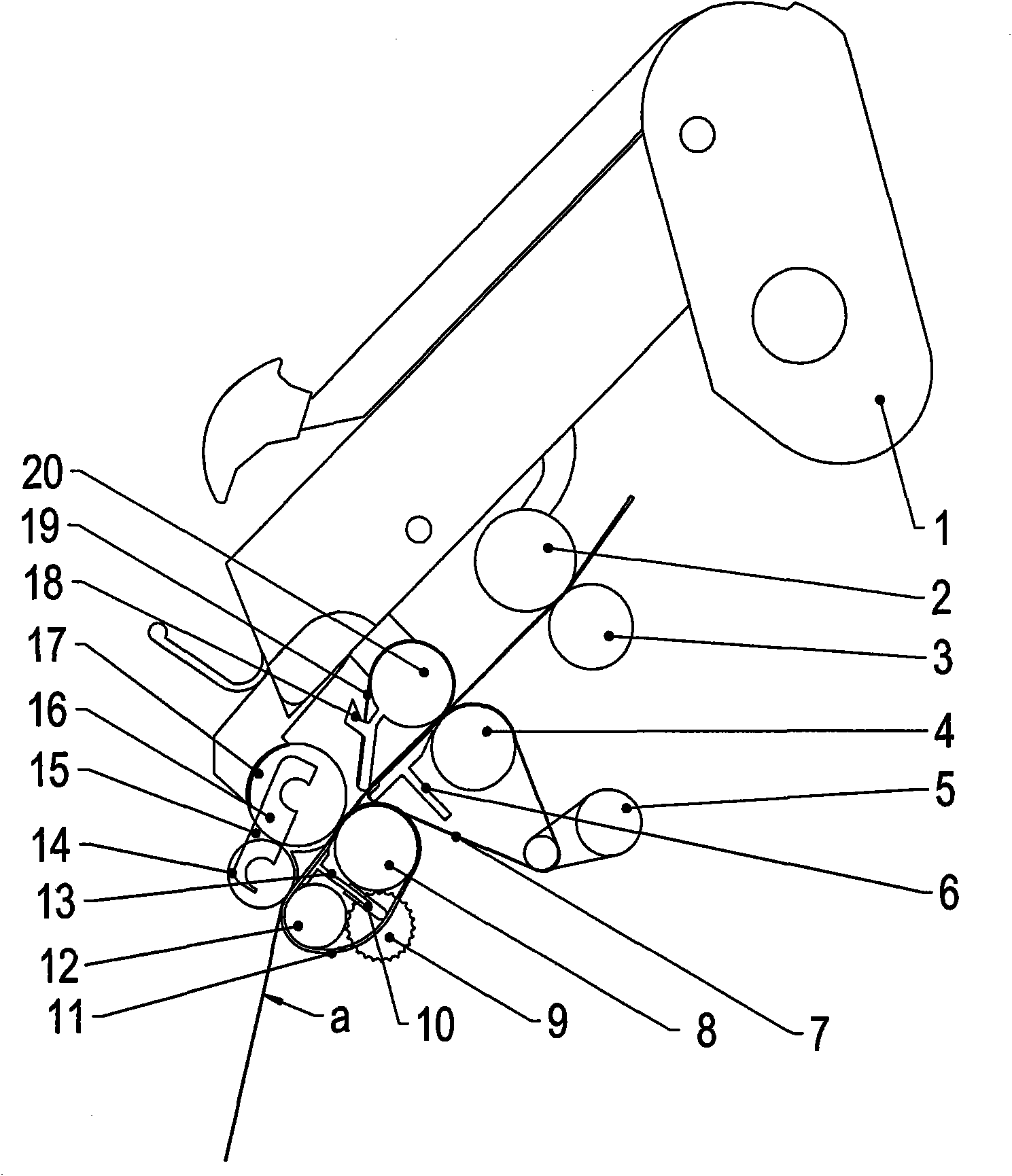 Mechanical compact spinning fiber bundling device