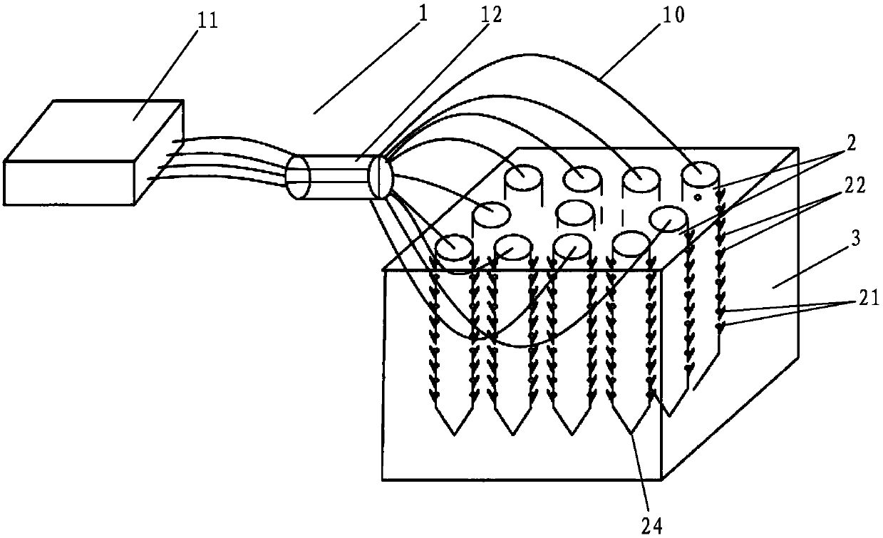 Microorganism curing treatment device used for sand-layer foundation and construction process of device