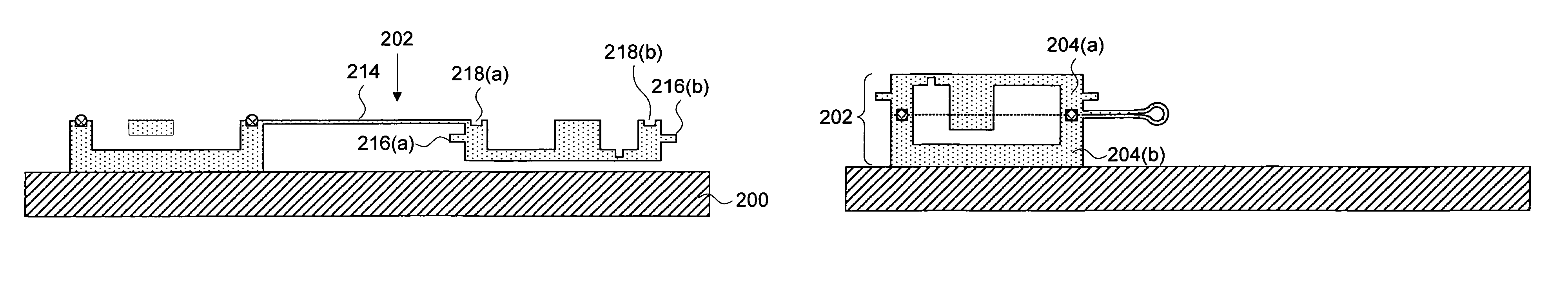 Mesoscale and microscale device fabrication methods using split structures and alignment elements