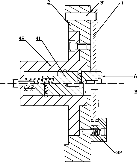 Dual-positioning floating turning clamp