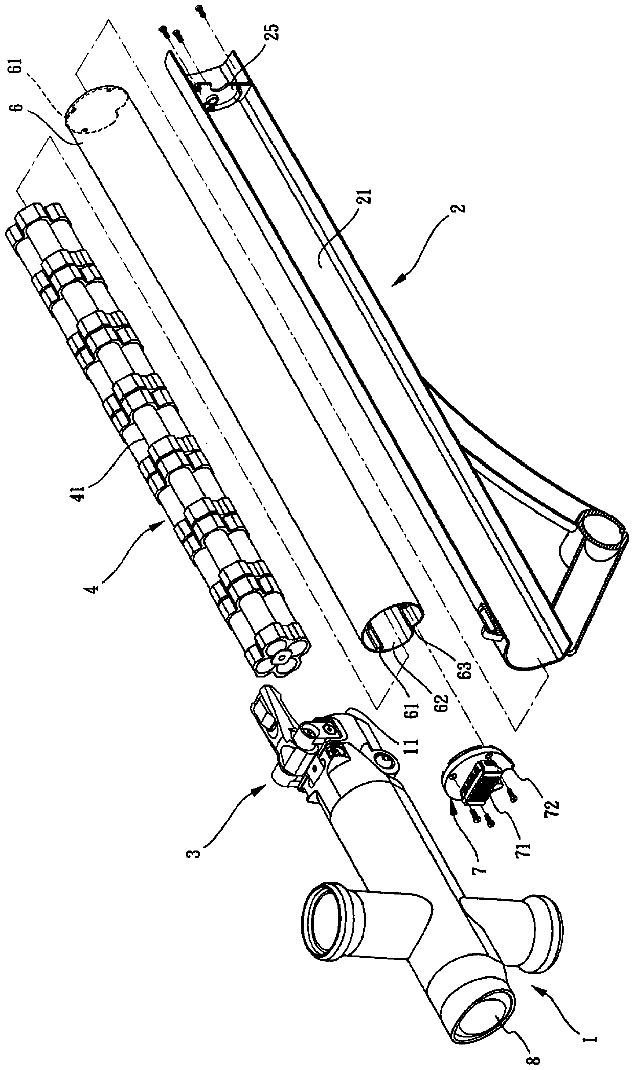 Bending Bike Tube Rack for Battery Storage