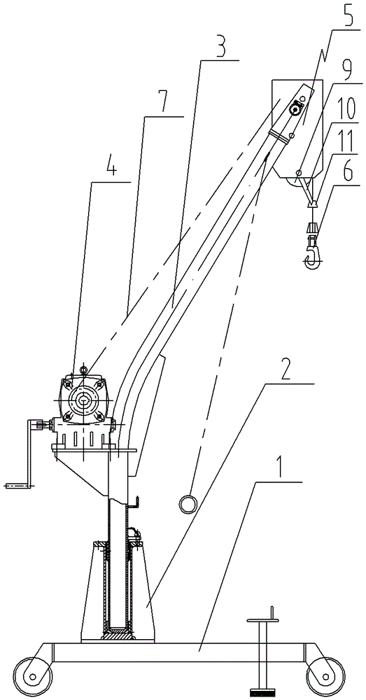 Limiting garbage hoist