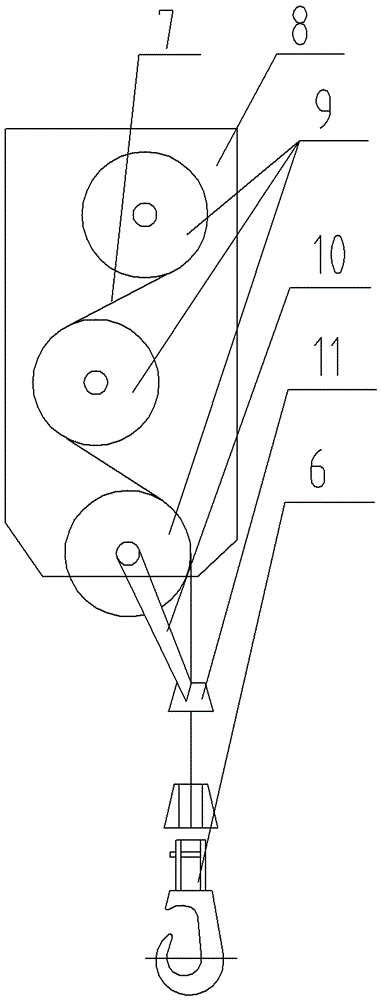 Limiting garbage hoist