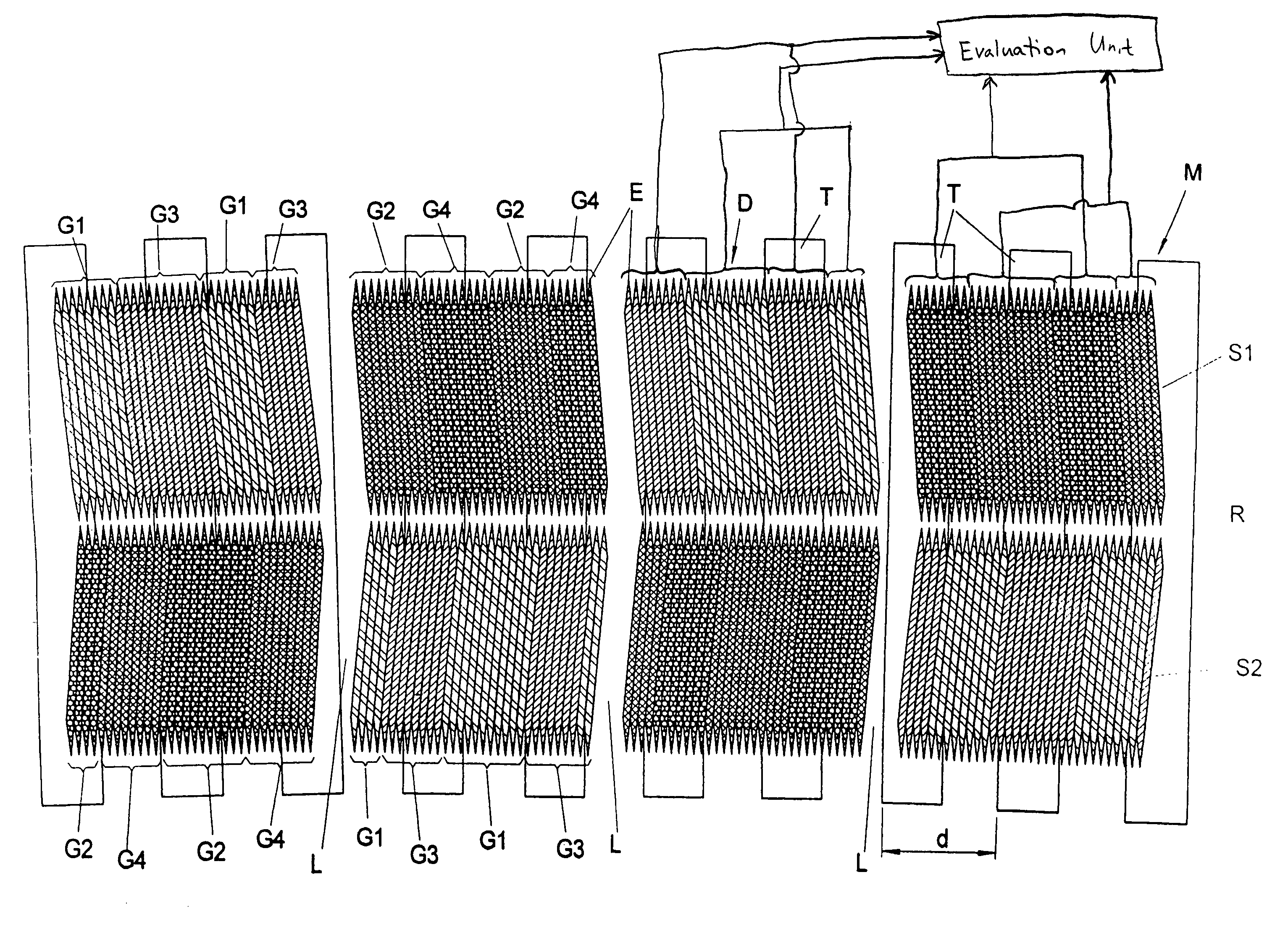 Position-measuring device including measuring graduation and scanning unit