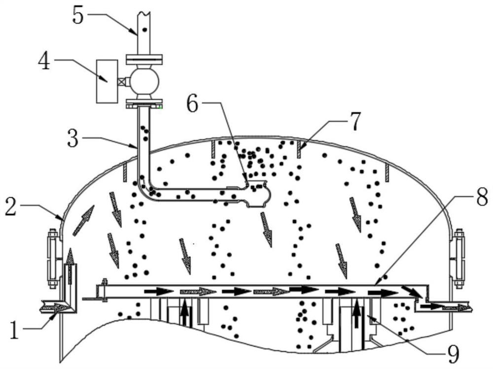 High-efficiency residual liquid treatment device for spraying and filtering and using method of high-efficiency residual liquid treatment device