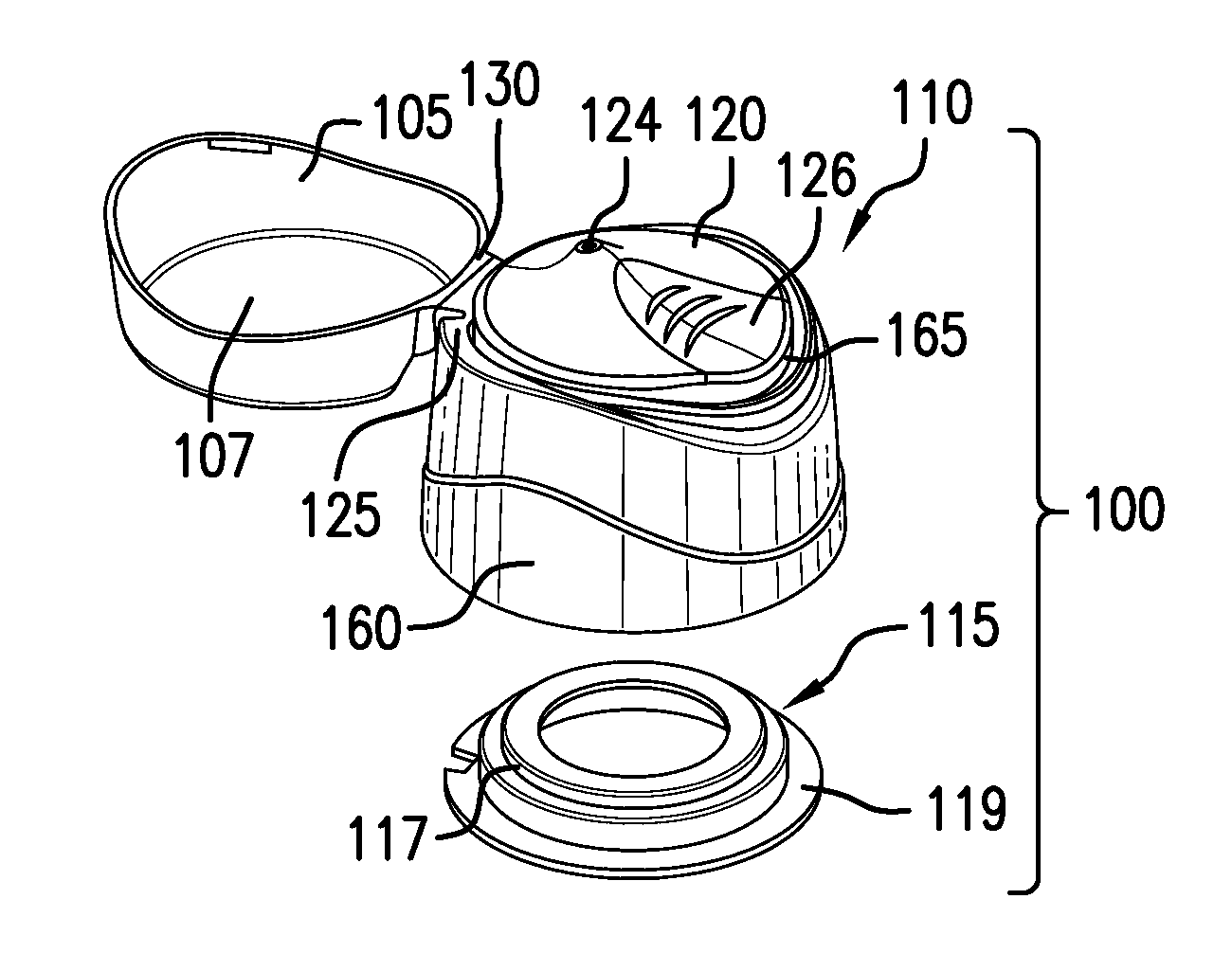 Actuator assembly for a pressurized plastic vessel