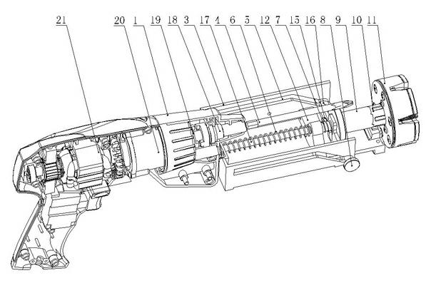 Automatic feed electric screwdriver