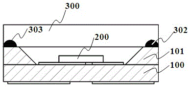 Ultraviolet light emitting diode packaging structure and manufacturing method therefor