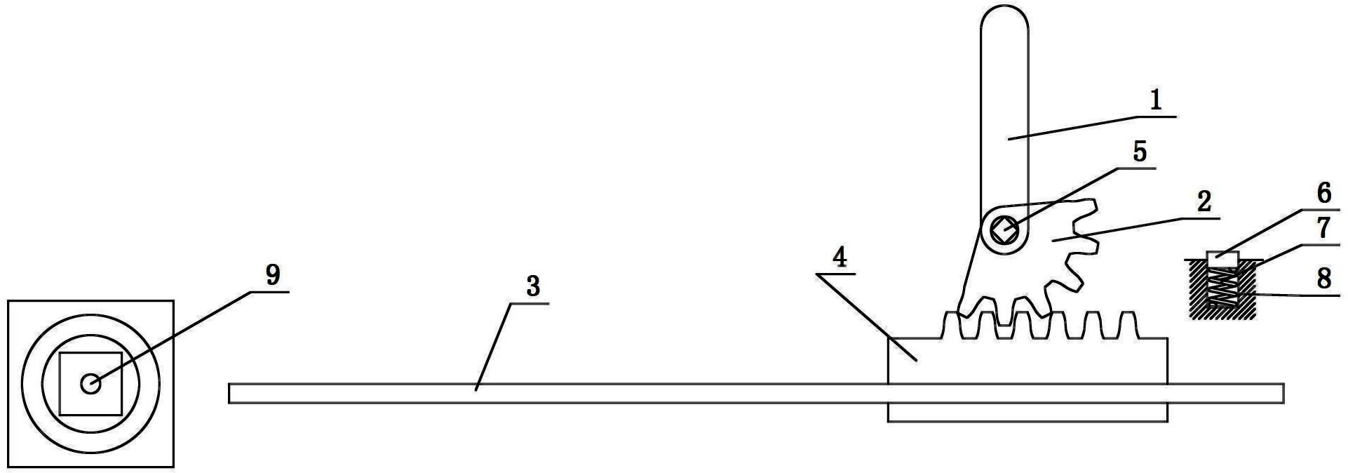 Interlocking mechanism of low-pressure drawer type switch cabinet