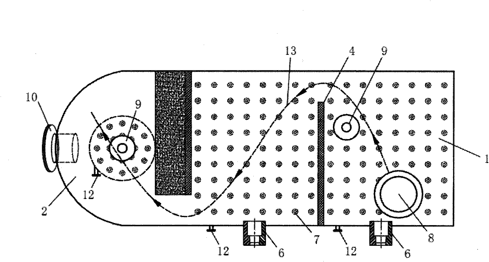 Fluidized bed deacidification purification device and process