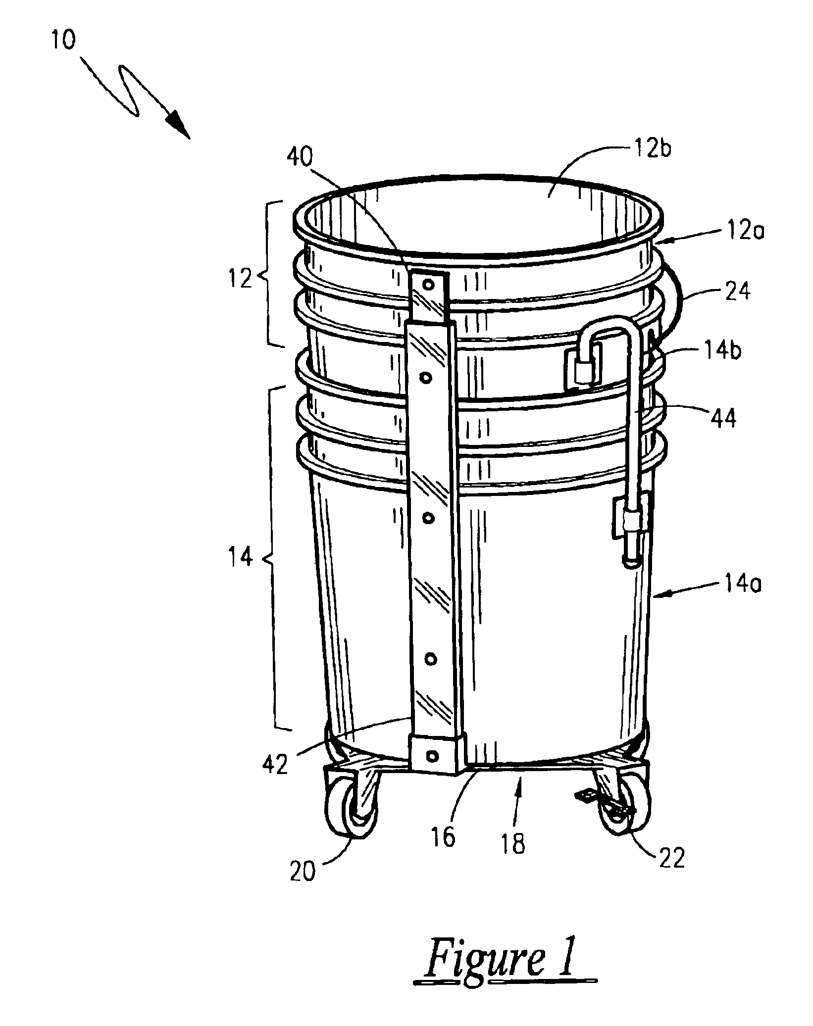 Work bucket vertical extension apparatus