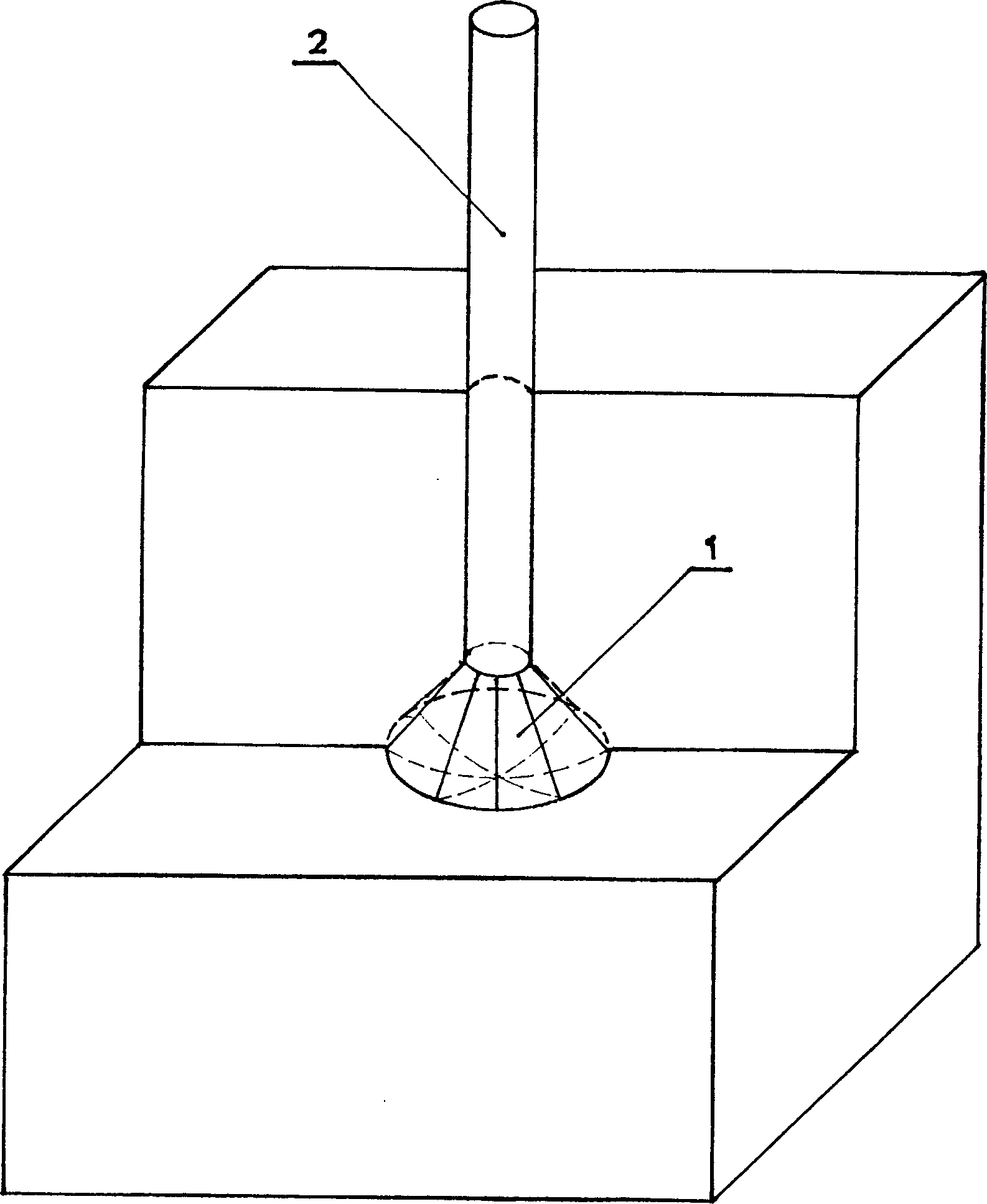 Piling immersed pipe