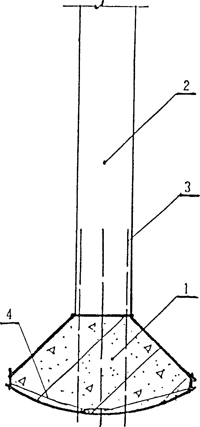 Piling immersed pipe