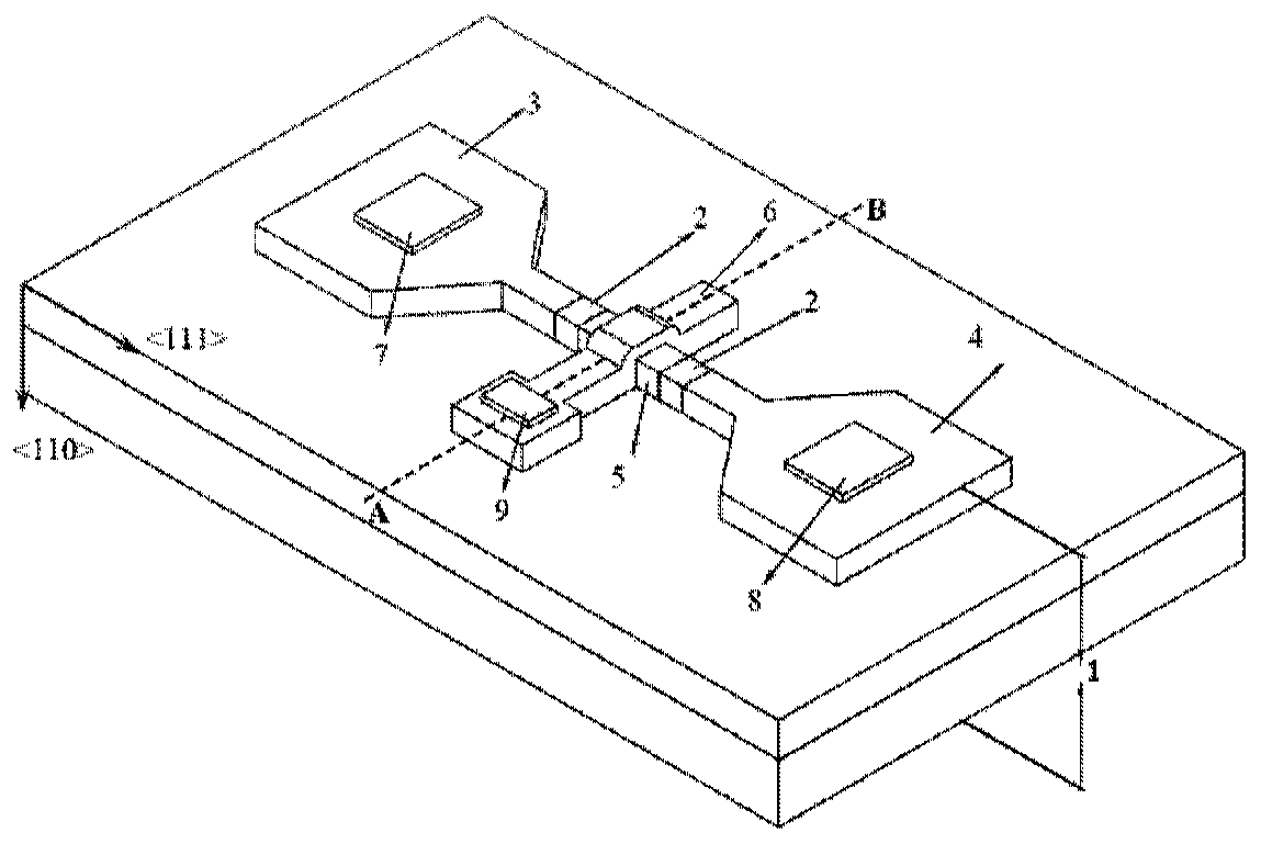 Nanowire transistor based on resonant tunneling and preparation method thereof