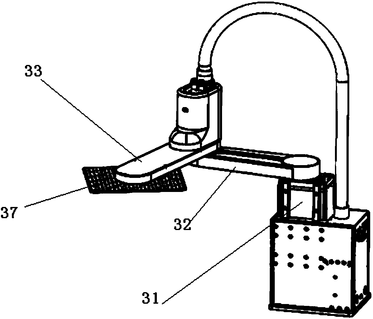 Single-arm robot stamping and carrying apparatus