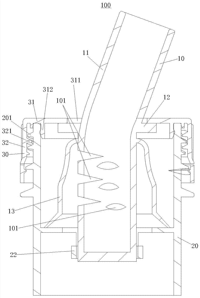 Retractable side slit nozzle cover