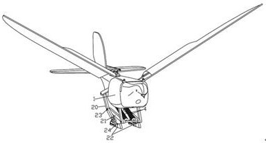 Bionic bouncing device for flapping wing aircraft