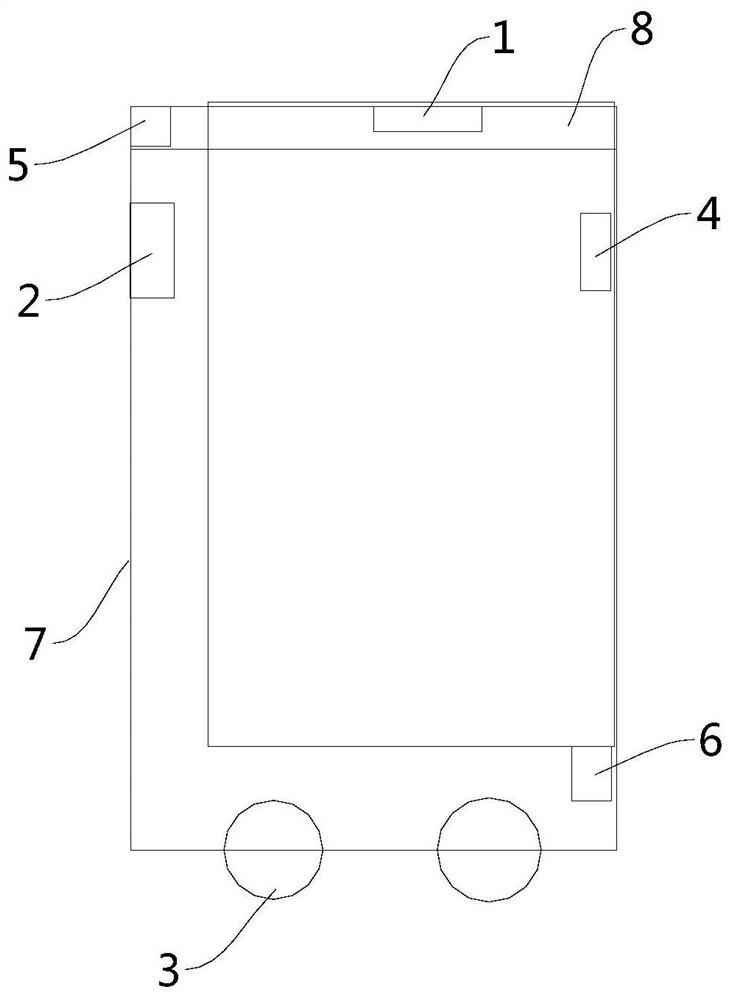 Movable garbage can, control method of movable garbage can, control device and storage medium