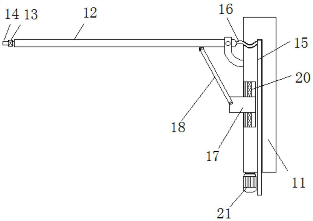 Raw material mixing device for high-strength winding pipe production