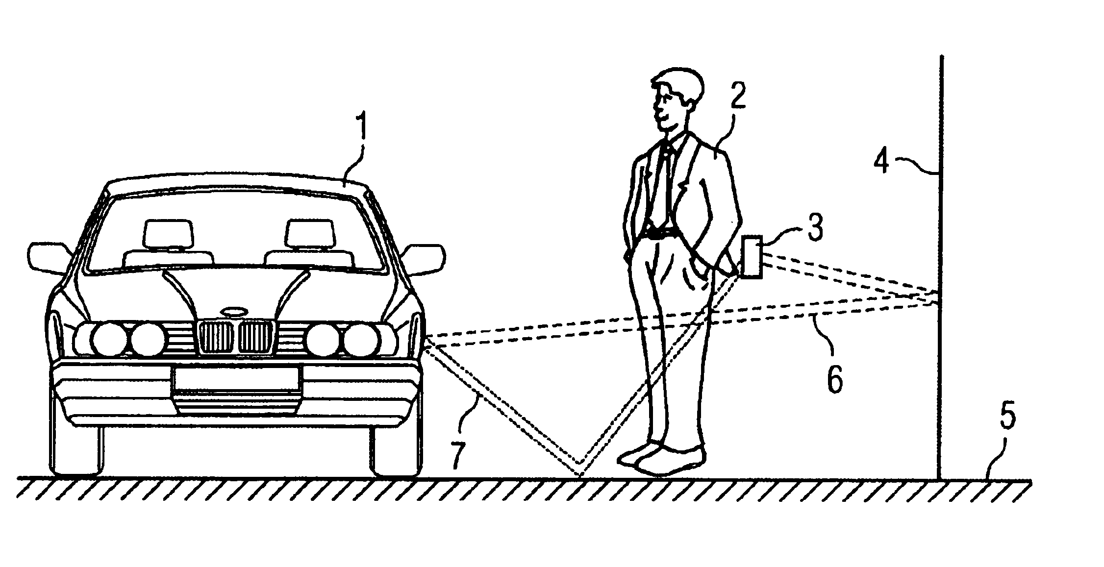 Method and device for determining the position of at least one second transmitting and receiving device in respect of a first transmitting and receiving device in a passive access control system operating in the ghz range