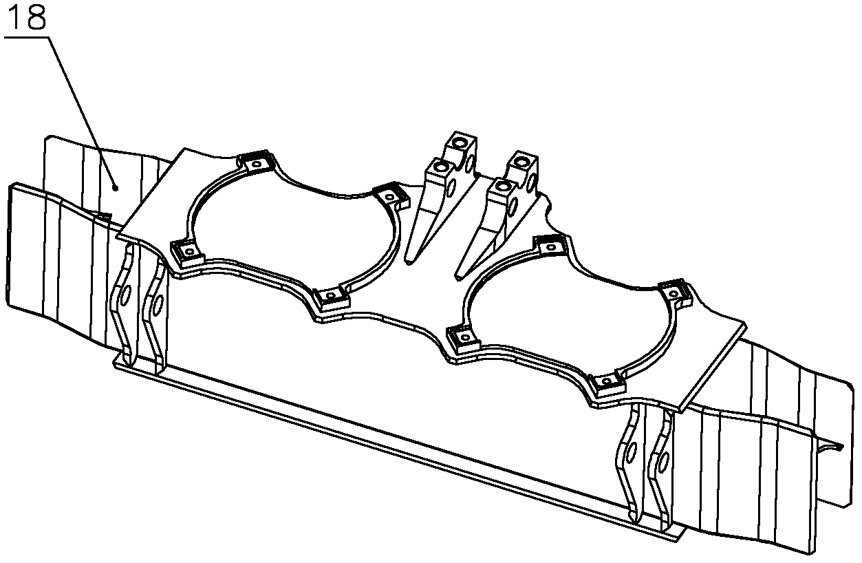 Bogie framework for high-speed rail wagon