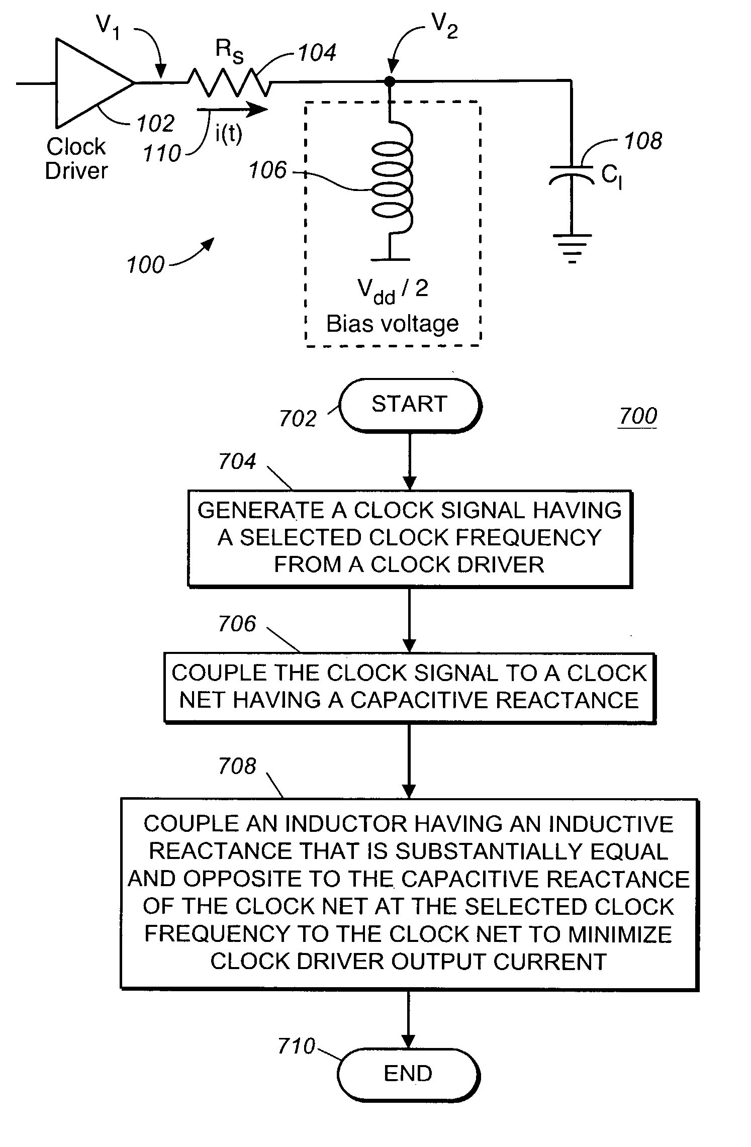 Energy recycling in clock distribution networks using on-chip inductors