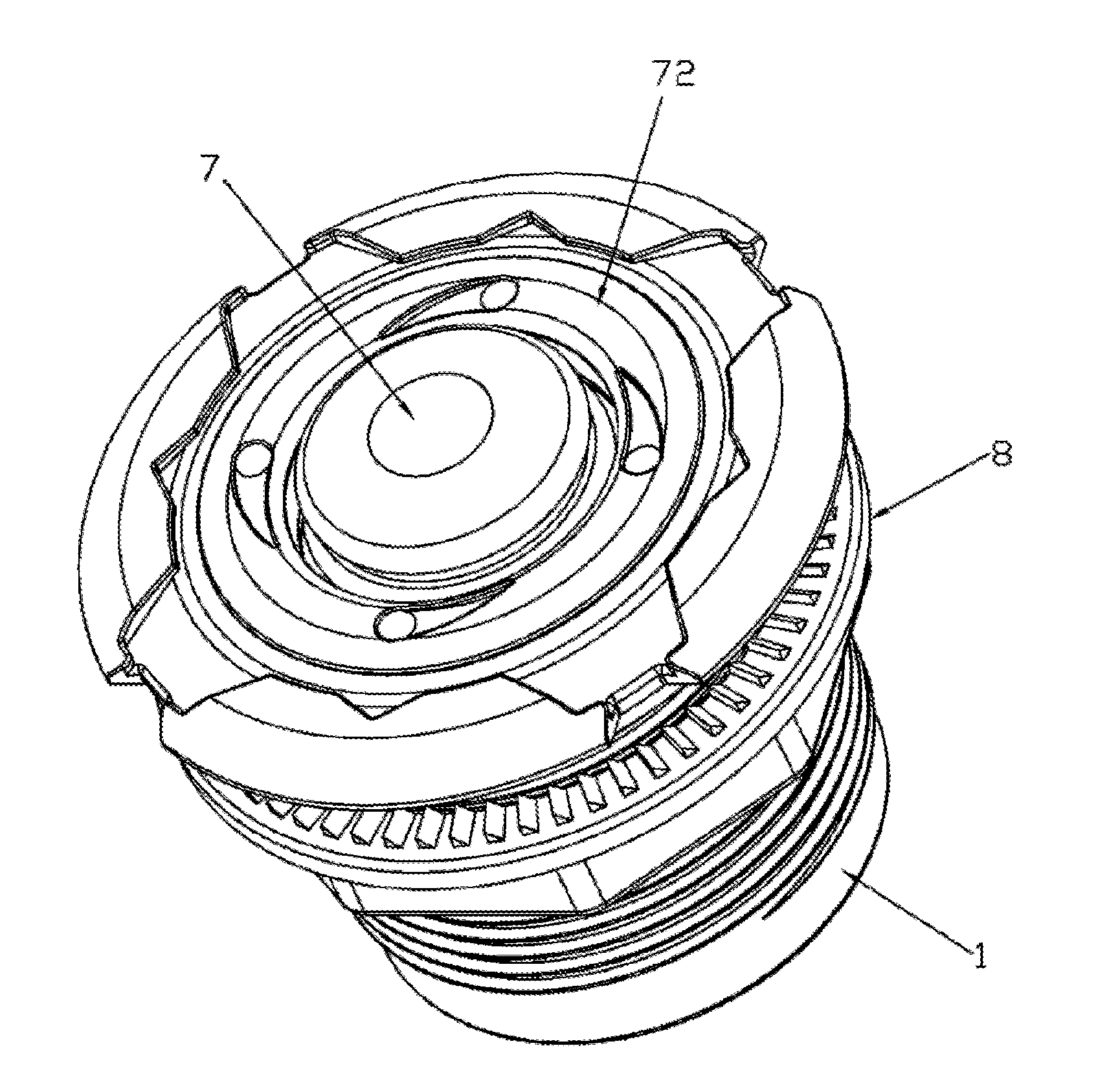 Electromagnetic massage device for bathtub or pool