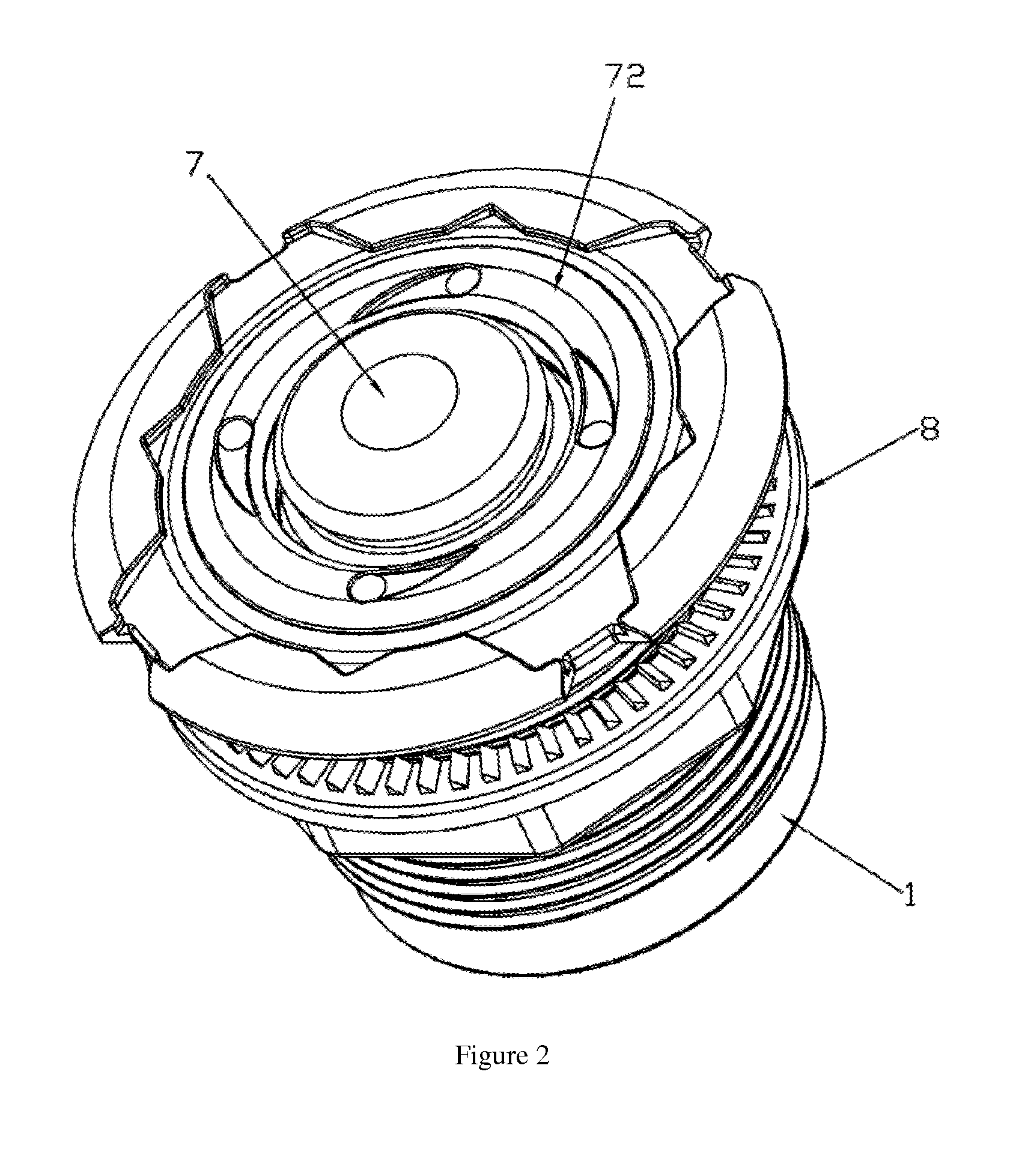 Electromagnetic massage device for bathtub or pool