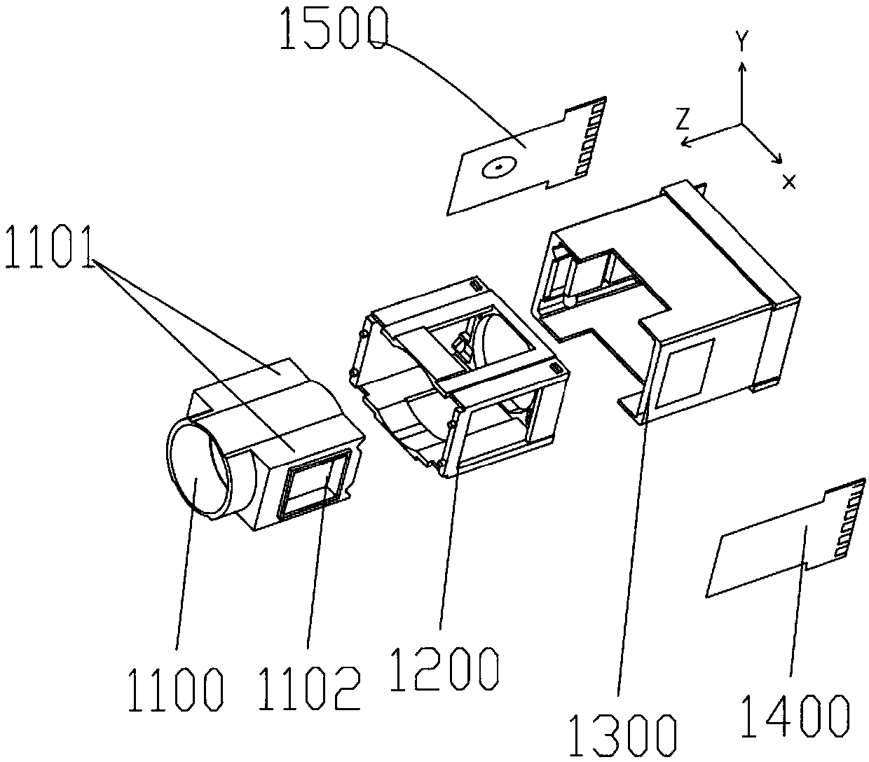 Periscopic shooting module