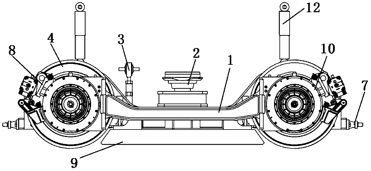 Rail vehicle frame and bogie