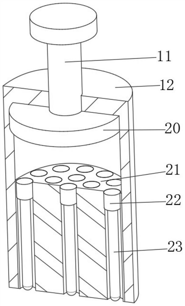 Carbon steel workbench depth and aperture detection device