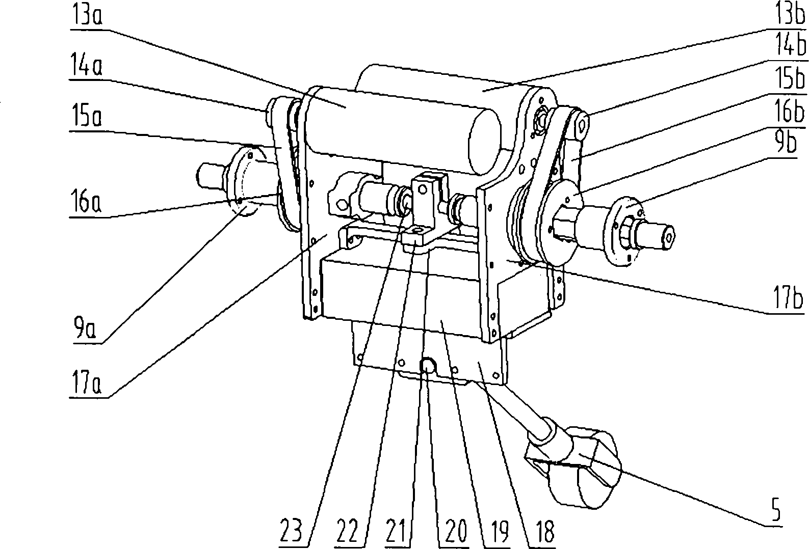 Shape-shifting spherical detection robot